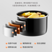 39bD หม้อความดันไฟฟ้า Midea สำหรับใช้ในบ้าน 5/6L หม้อหุงข้าวความจุขนาดใหญ่สองแกลลอน หม้อหุงข้าวแบบปุ