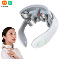 Xiaomi Mijia Neck Massager USB Charge Heating Magnetic Pulse Electric Neck Massage Instrument Portable Massage Health Care Tools