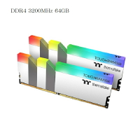 【獨家！最高5%回饋】曜越 鋼影 TOUGHRAM RGB 記憶體 DDR4 3200MHz/3600MHz 64GB(32GBx2)白色/R022R432GX2-3200C16A/R022R432GX2-3600C18A