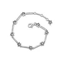 Celestial Stars Bracelet 925 Sterling Silver Original Jewelry for Sister Mother Wife and Girl Friend Gift FB089