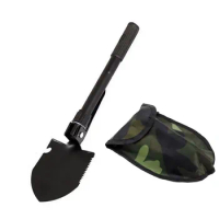 1PC Engineer Shovel Military Shovel Outdoor Multifunctional Folding Military Shovel Vehicle Camping Fishing Shovel Pickaxe