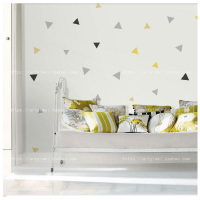 純色三角幾何圖形墻紙客廳臥室兒童房壁紙北歐風格服裝樣板間櫥窗