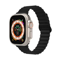 【JTLEGEND】Apple Watch series Lithe 磁吸錶帶-黑,38/40/41mm