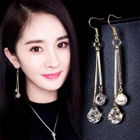 Mẫu mới 2026, bông tai dài hình giọt nước dành cho nữ, phong cách Hàn Quốc thanh lịch, đa năng, được