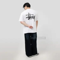 STUSSY BASIC STUSSY WHITE TEE (100% AUTHENTIC) L