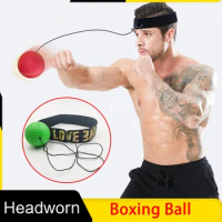 Boxing Reflex Ball Head-mounted PU Punch Ball MMA Sanda Training Hand Eye Reaction Gym Sandbag Muay Thai Boxeo Fitness Equipment