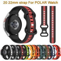 Watch band For POLAR Vantage M2/M/Grit X/Grit X Pro Titan/IGNITE 2/Unite 20/22mm Silicone strap Replaceable Accessories Correa
