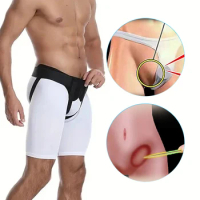 Hernia Belt With 2 Removable Compression Pads Support Adjustable Inflatable Adult Men Inguinal Groin Pain Relief Hernia Bag