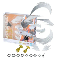 Bandai Genuine Figure Dragon Ball Model Kit Anime Figures SHF Son Goku's Effect Parts Set Collection Model Action Figure Toys