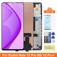 Screen for Xiaomi Redmi Note 12 Pro+ / 12 Pro Plus Lcd Display Touch Screen Digitizer with Frame for Xiaomi Redmi Note 12 Pro 5G