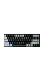 Grey/Black - F3268 คีย์บอร์ด Wired Mechanical Red Switch คีย์ไทย 68 Keys - รับประกันศูนย์ไทย 2 ปี