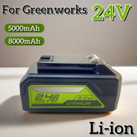 100% brand new For Greenworks The 24V 5.0Ah/8.0Ah Lithium-ion Battery (Greenworks Battery)