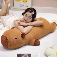 50/70/90cm Capybara Plush Toy, Stuffed Bed Hugging Body Pillow, Cute Creative Sleep Giant Long Pillo