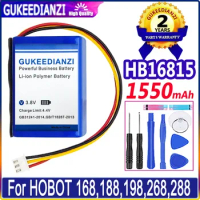 GUKEEDIANZI Replacement Battery HB16815 1550mAh for HOBOT 168,188,198,268,288 Batteries