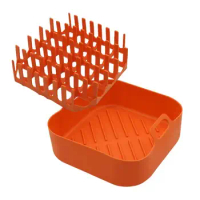 Silicone Bacon Cooker Multifunctional Air Fryers Nonstick Reusable Baking Pans Kitchen Accessories For Oven Frying Roasting