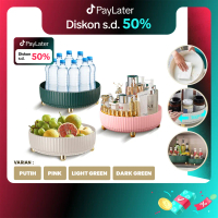 ANGOLA Tempat Buah/Makanan Putar C23/C100/Wadah Penyimpanan Multifungsi Putar/Rak Kosmetik/Buah/Rak 