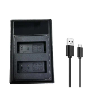 DMW-BLG10 LCD USB Dual Battery Charger for Panasonic Lumix DMC-GF6 GX7 GX80 GX85 GX7 Mark II DMW-BLE9E Charger