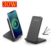 30W Qi Wireless Charger Induction Fast Charging Pad for Sony Xperia 1 III 1 II XZ2 Premium XZ3 OPPO Find X3 Pro /Ace2 EVA
