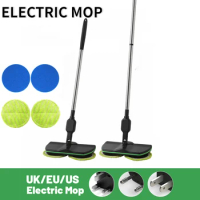 ECHOME Wireless Electric Sweeper 360°Rotary Electric Mop Hand Push Household Mops Floor Cleaning Tools Accessories Smart Cleaner