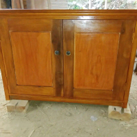 MEJA BUFET TV DAPUR TEMPAT BUKU MINIMALIS KAYU JATI ASLI PERHUTANI HOMEMADE CUSTOM Dengan Desain Ele