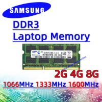 Samsung ddr3 2GB 4GB 8GB 1066MHz 1333MHz 1600MHz RAM Sodimm Laptop Memory pc3- 8500S 10600S 12800S