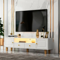 TV stand,TV Cabinet,entertainment center,TV console,media console,plastic door panel,with LED remote control light,metal handle,