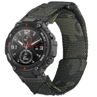 Hemsut Nylon Watch Band for Amazfit T-Rex 1 and TREX PRO Replacement Straps With Adjust Tool