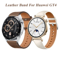 18mm 22mm Leather Watch Band for Huawei Watch Gt4 46mm/41mm Original Style Leather Watch Band for Huawei Gt4 46mm 41mm Elegance