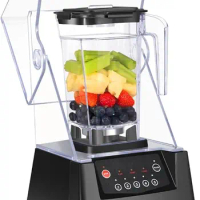 Super Quiet Commercial Blender with Soundproof Enclosure, Self-Cleaning 4D Blades for Ice Crushing, Smoothies and Puree, Pr