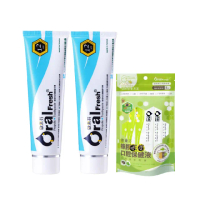 【歐樂芬】敏感性防護蜂膠牙膏120gX2入+蜂膠口腔保健液隨身包15mlX5入(牙齦護理/無氟牙膏、無氟漱口水)