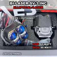 ￼Bi-Laser AES Biled Projector Turbo Sv 3 inch Bluelens Square Elliptical Laser New Series