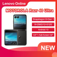 Original Rom MOTOROLA Moto Razr 40 Ultra 5G Snapdragon 8+ 6.9" IP52 Life Waterproof HDR10+ Face Unlock Fingerprint Unlock OIS