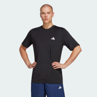 【adidas 愛迪達】短袖上衣 男款 運動 TR-ES STRETCH T 黑 IC7413