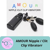 Nipple Clamp "AMOUR" Getar Clip Alat Bantu Sex Toys