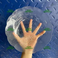 Piring Makan Kaca Tebal Besar - Piring Beling - Piring Makan Bahan Kaca Termurah 9 Inch,4Pcs