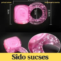 Ring Delay Tunda Ejakulasi Ring Silikone Berfrekuensi Getar R021