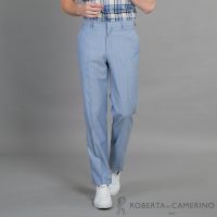 ROBERTA諾貝達 合身版 都會時尚精品西裝褲 藍色