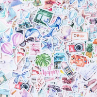 39pcs travel a lot design sticker as Gift Tag Christmas gift Decoration scrapbooking DIY Sticker