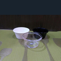 嘉寶亞克力PC透明耐摔塑料醬料碗黑白雪糕碗小吃碗果凍布丁碗