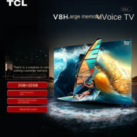 TCL 50V8H 50 pollici 2 + 32 GB di grande memoria dual band WiFi a schermo piatto TV LCD a schermo piatto