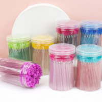 100pcs Sikat Bulu Mata Maskara Wand Eyelash Extention Kuas Bulu Mata Kuas Maskara Sikat Alis