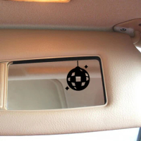 Car Rearview Retro Disco Ball Vinyl Sticker Cute Decorative Accessories Vinyl Decal for Mirror Phone Water Bottle Car Stickers