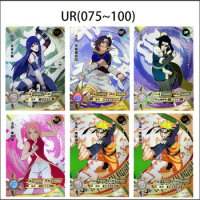 KAYOU NARUTO UR 75-100 Cards Anime Figure Haruno Sakura Tsunade Uzumaki Naruto Orochimaru Deidara Game Card Collection Boys Toys