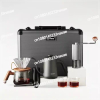 Coffee Grinder Gift Set Pour Over Kettle Coffee Suitcase