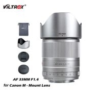 Viltrox 33mm F1.4 STM EF-M Auto Focus Lens APS-C Lens For Canon EOS M-mount Canon Lens M6II M200 M50 M10 Mark II Cameras Lenses