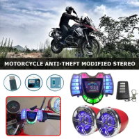 Motorcycle Bluetooth-compatible Sound Audio System Waterproof Stereo Speakers Handsfree FM Radio MP3 Music Player USB Charger