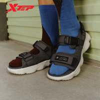 รองเท้าแตะ Xtep สำหรับผู้ชาย คอลเลคชั่นฤดูร้อนปี 2024 ใส่สบาย ระบายอากาศได้ดี รองเท้าลำลอง กันลื่น น