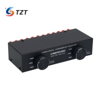 TZT LINEPAUDIO B037 Amplifier Speaker Selector Amplifier Speaker Switcher Enables 3 Input and 3 Output