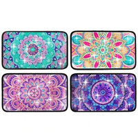 Diamond Painting Center Console Armrest Pad Mandala Diamond Painting Car Armrest Box Mat Diamond Painting Armrest Seat Box Cover
