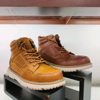 Sepatu boot pria jim joker berbahan kulit sapi